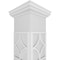 Ekena Millwork Craftsman Classic Square Non-Tapered Magnolia Fretwork Column w/ Tuscan Capital & Tuscan Base CC0809ENMGLTUTU - alternate 2